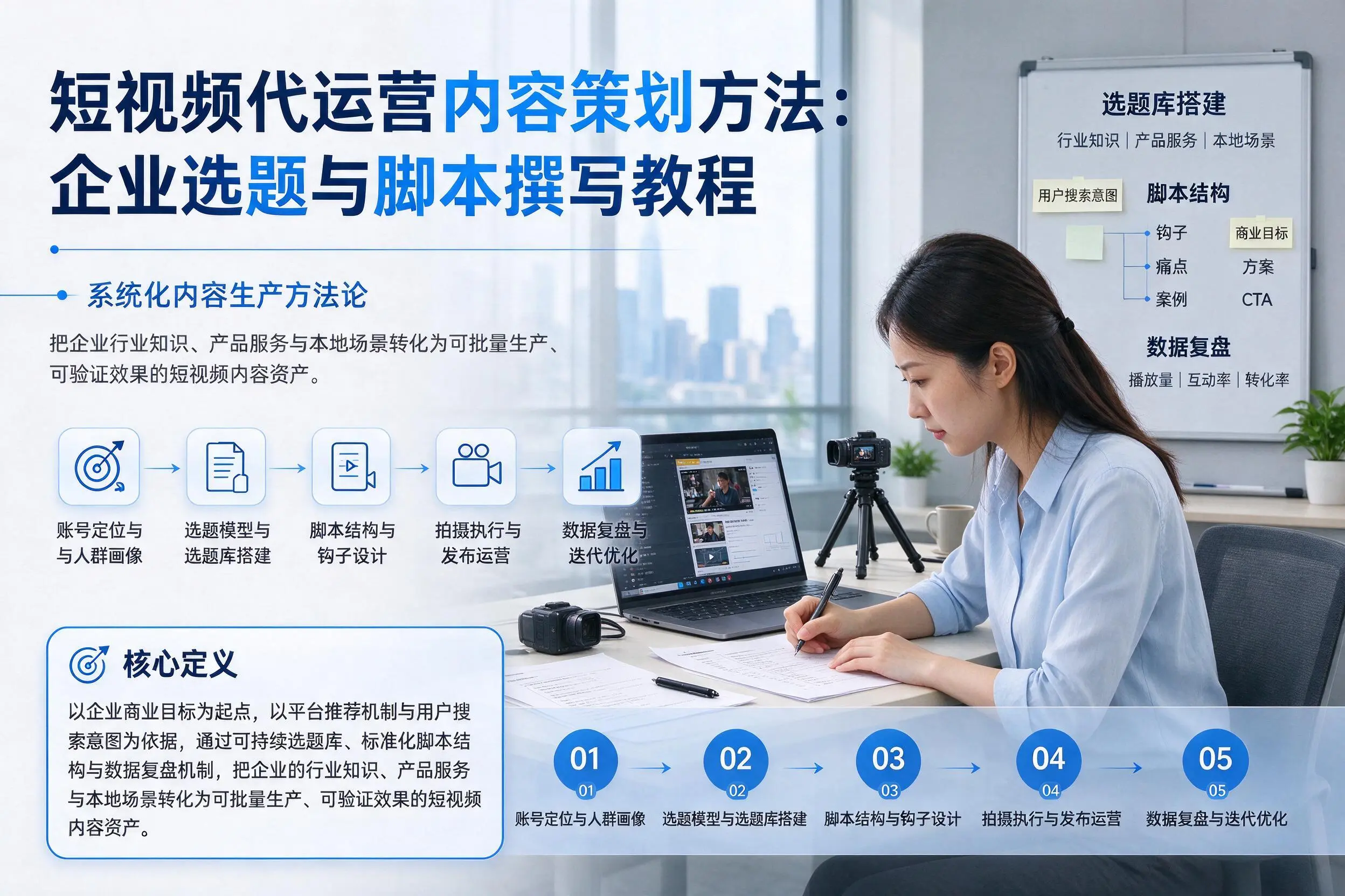 短视频代运营内容策划方法:上海企业选题与脚本撰写教程