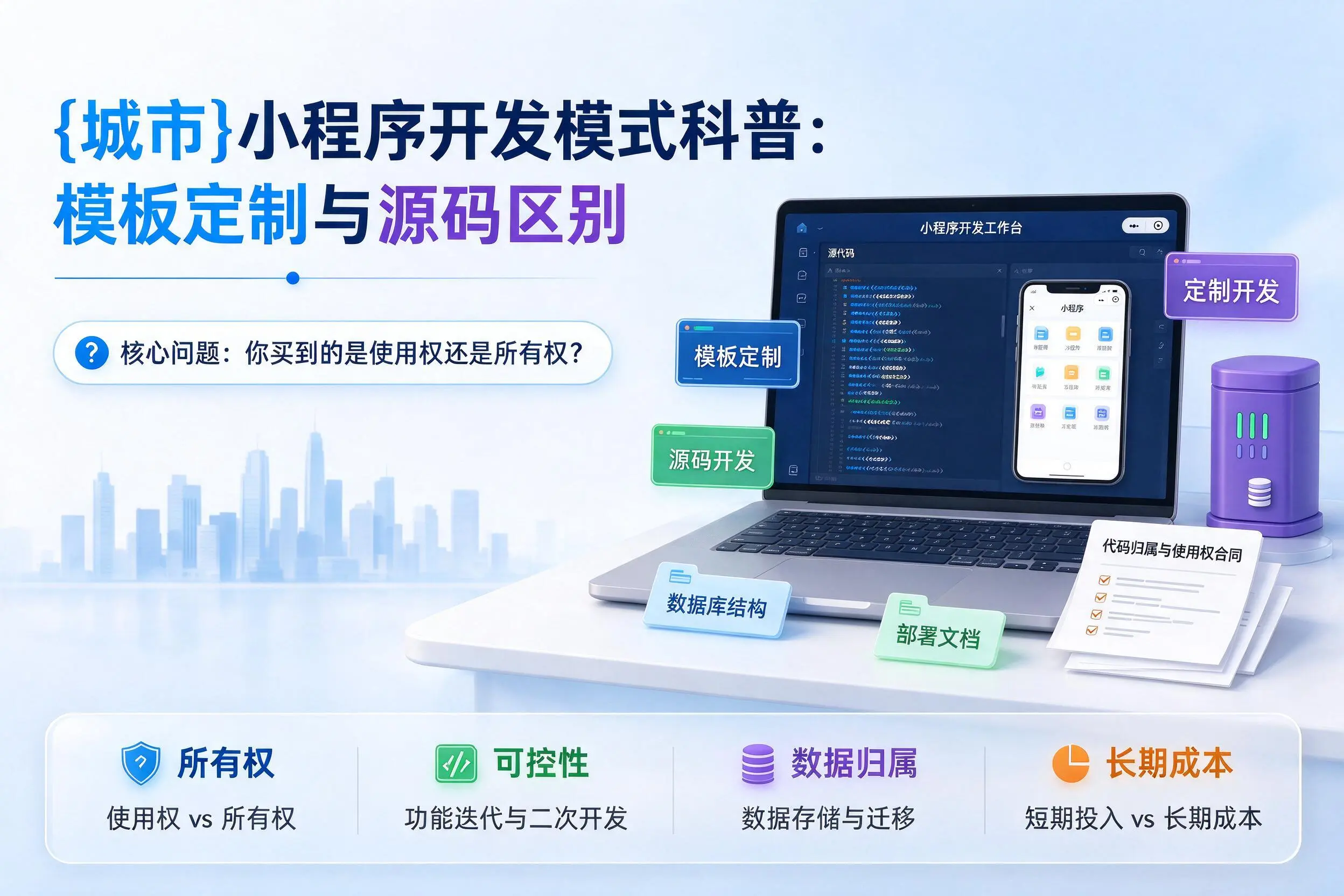 上海小程序开发模式科普:模板定制与源码区别