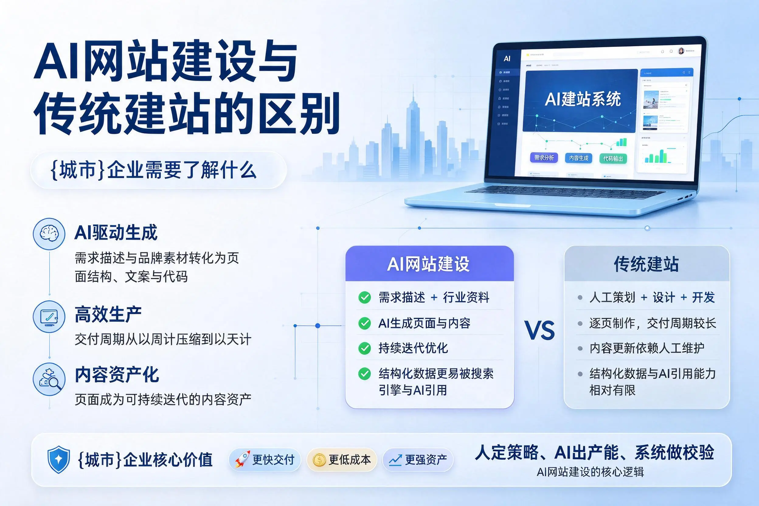 AI网站建设与传统建站的区别,上海企业需要了解什么