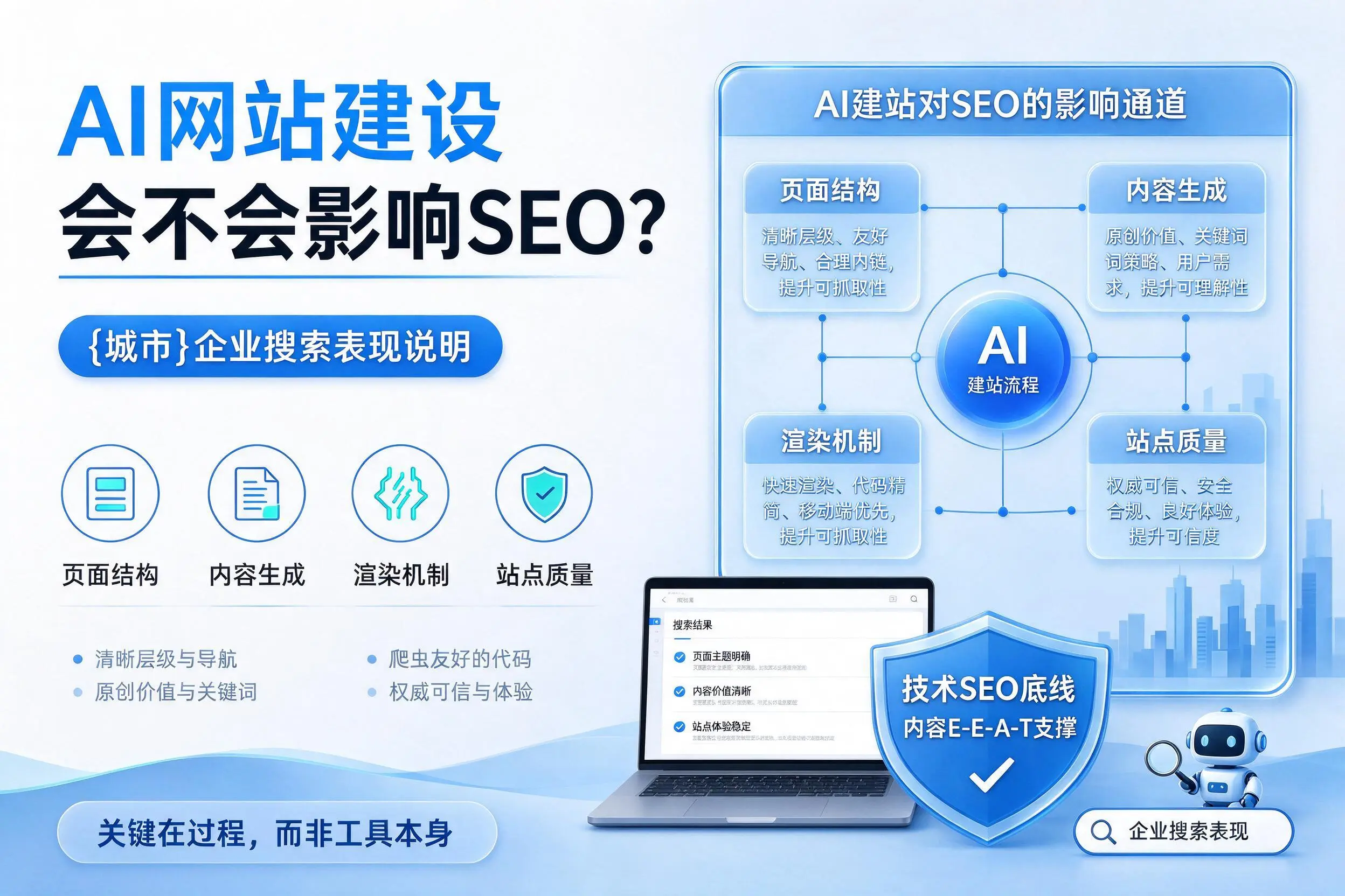 AI网站建设会不会影响SEO？上海企业搜索表现说明
