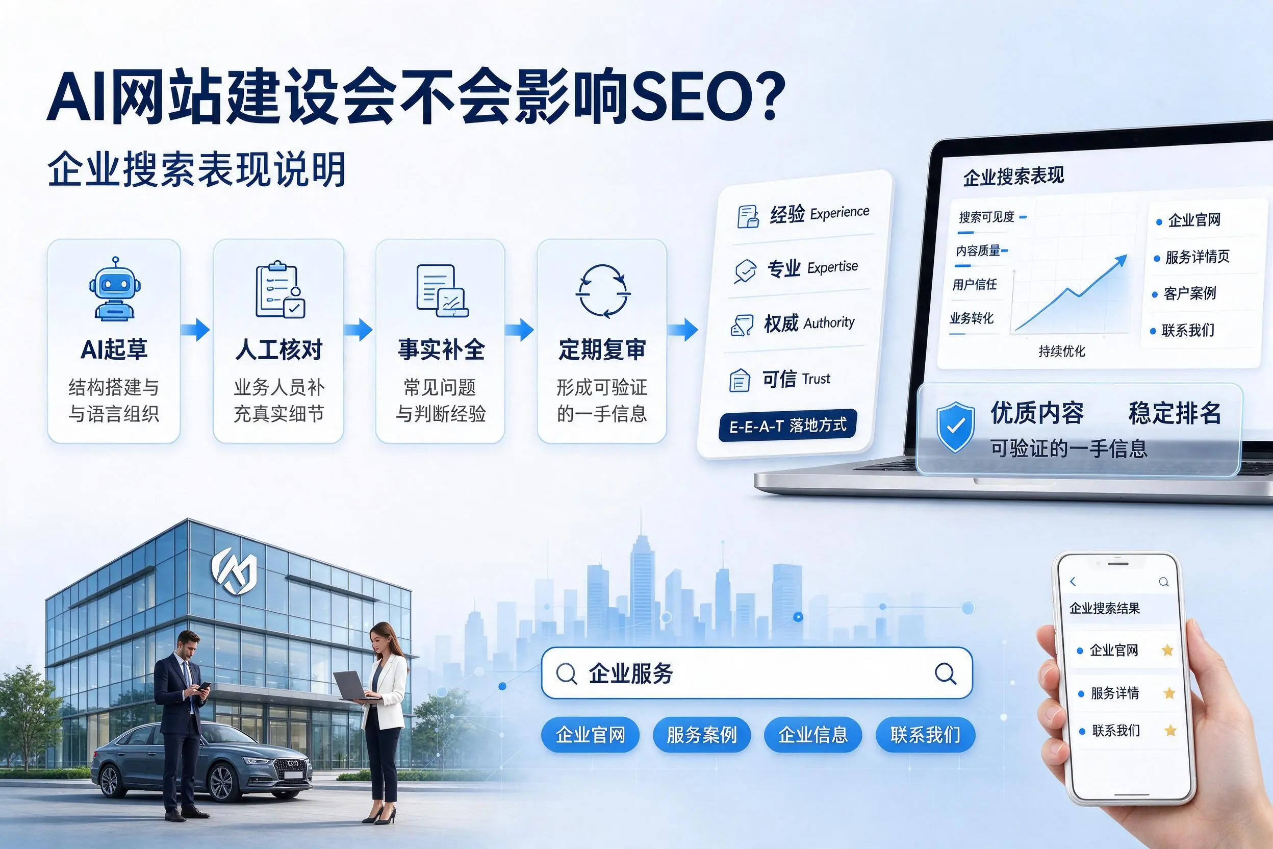 AI网站建设会不会影响SEO？上海企业搜索表现说明