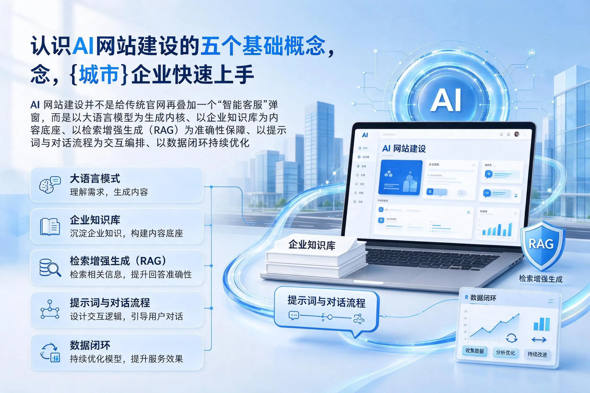 认识AI网站建设的五个基础概念，上海企业快速上手