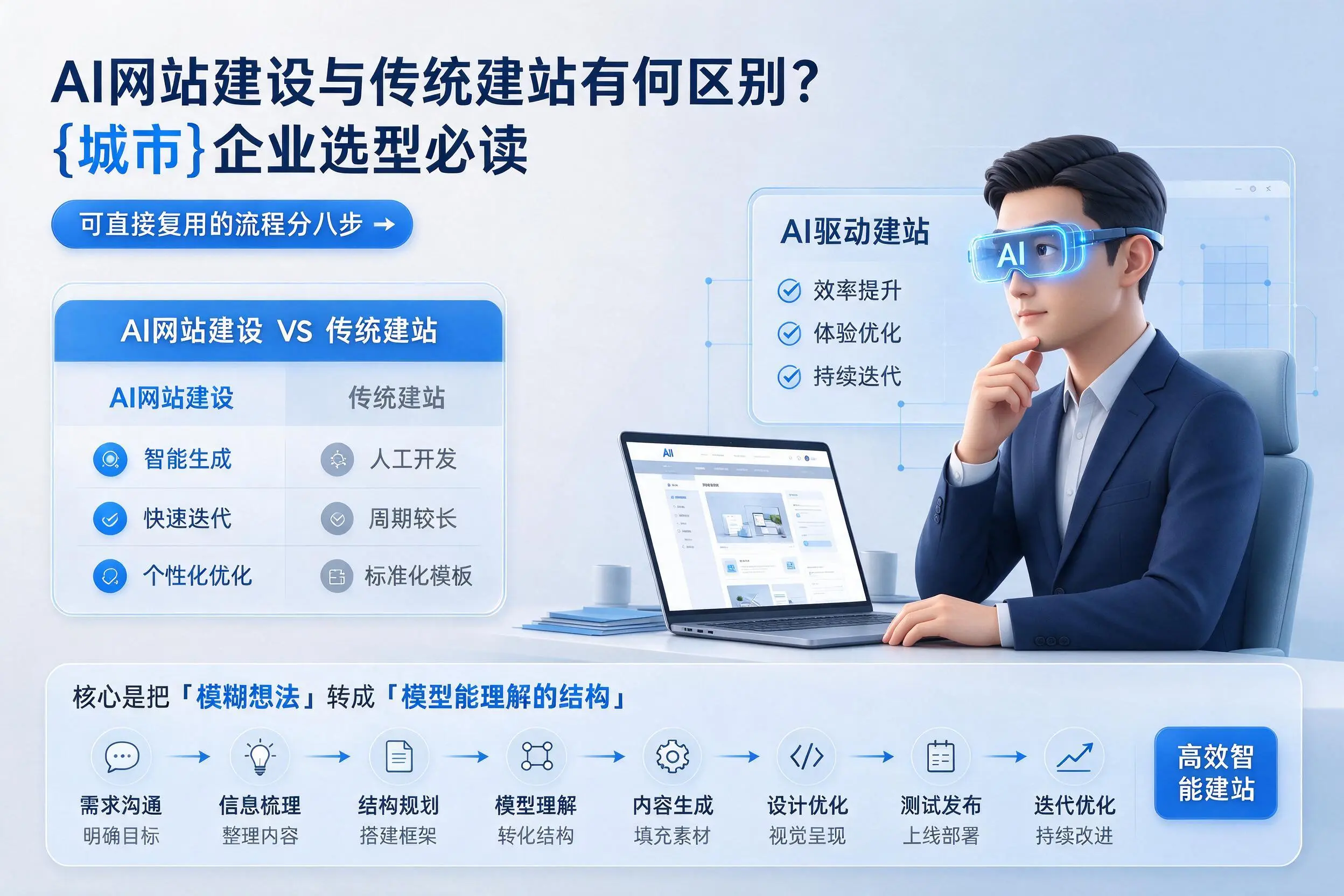AI网站建设与传统建站有何区别？上海企业选型必读