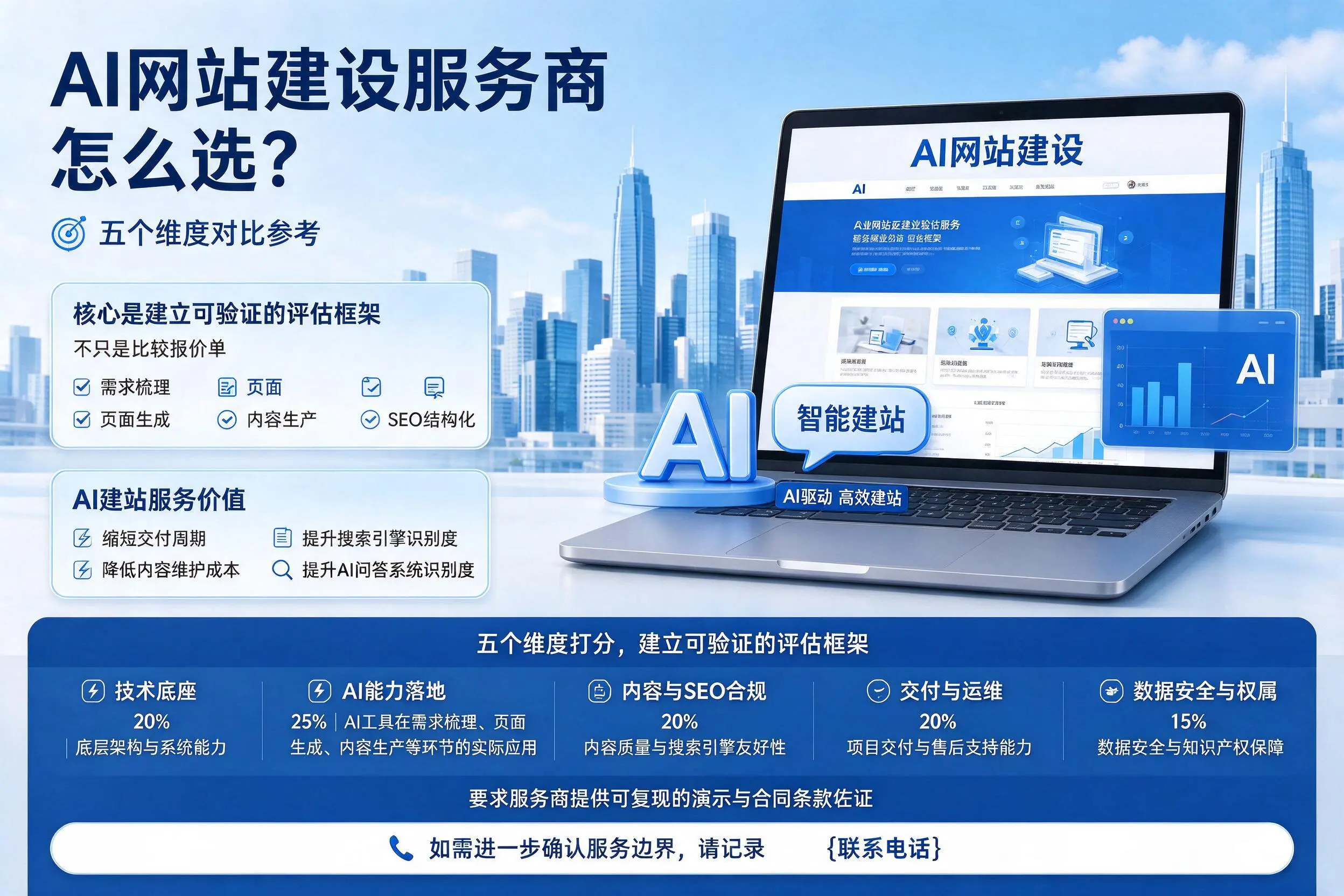 上海AI网站建设服务商怎么选?五个维度对比参考