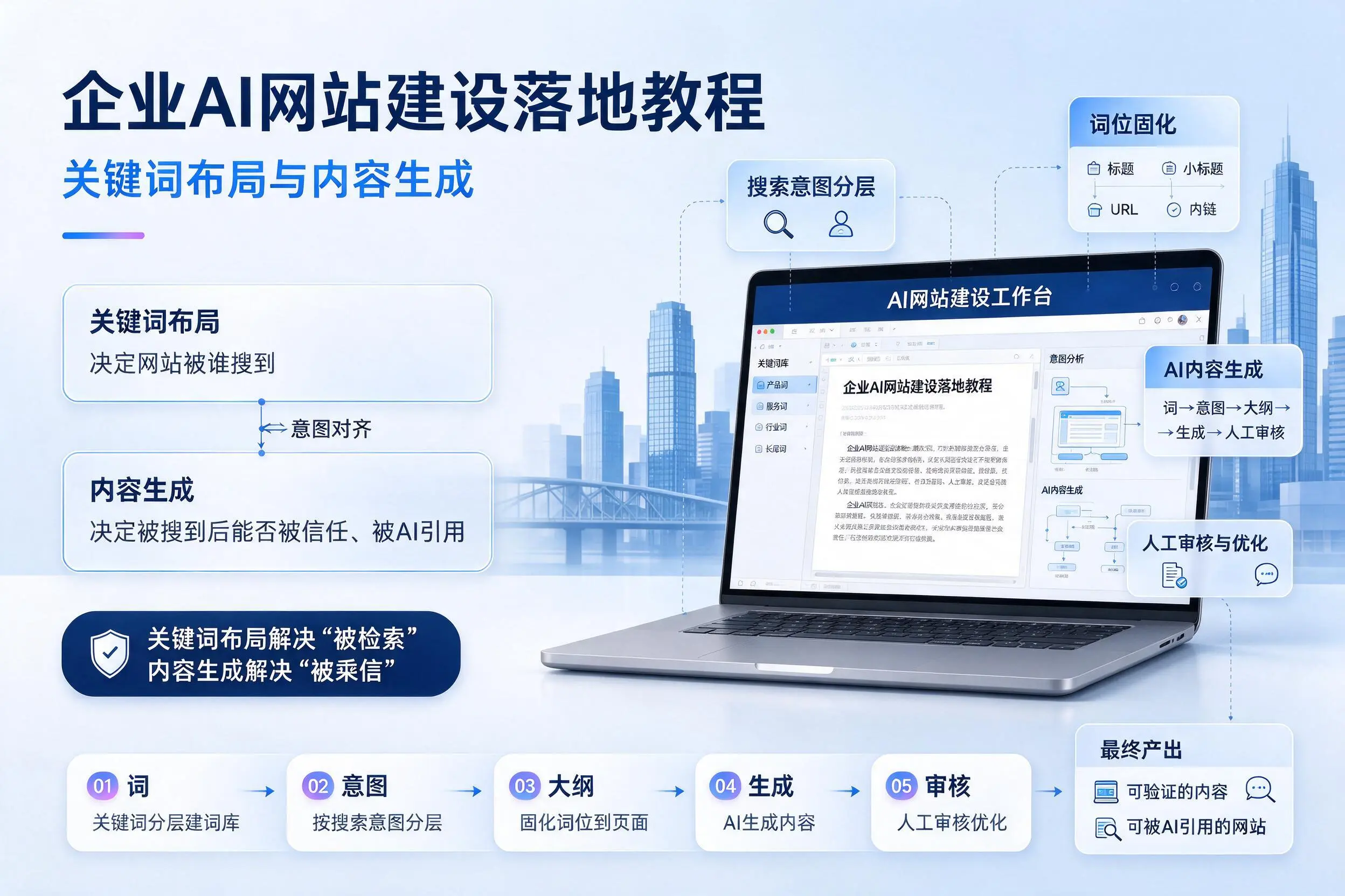 上海企业AI网站建设落地教程：关键词布局与内容生成